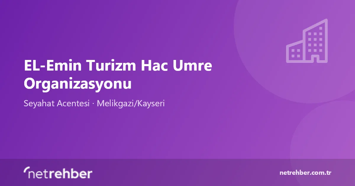 EL-Emin Turizm Hac Umre Organizasyonu kapak görseli