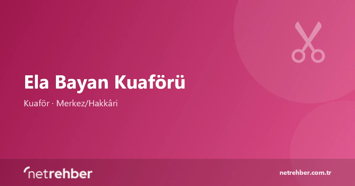 Ela Bayan Kuaförü kapak görseli