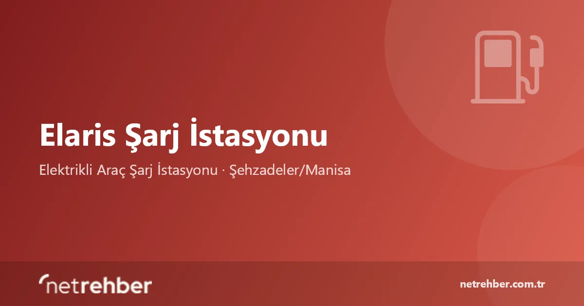 Elaris Şarj İstasyonu kapak görseli