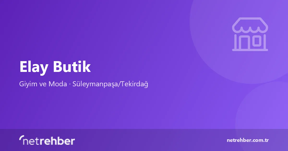 Elay Butik kapak görseli