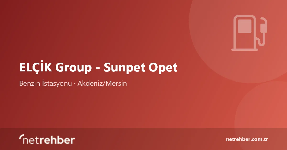 ELÇİK Group - Sunpet Opet kapak görseli