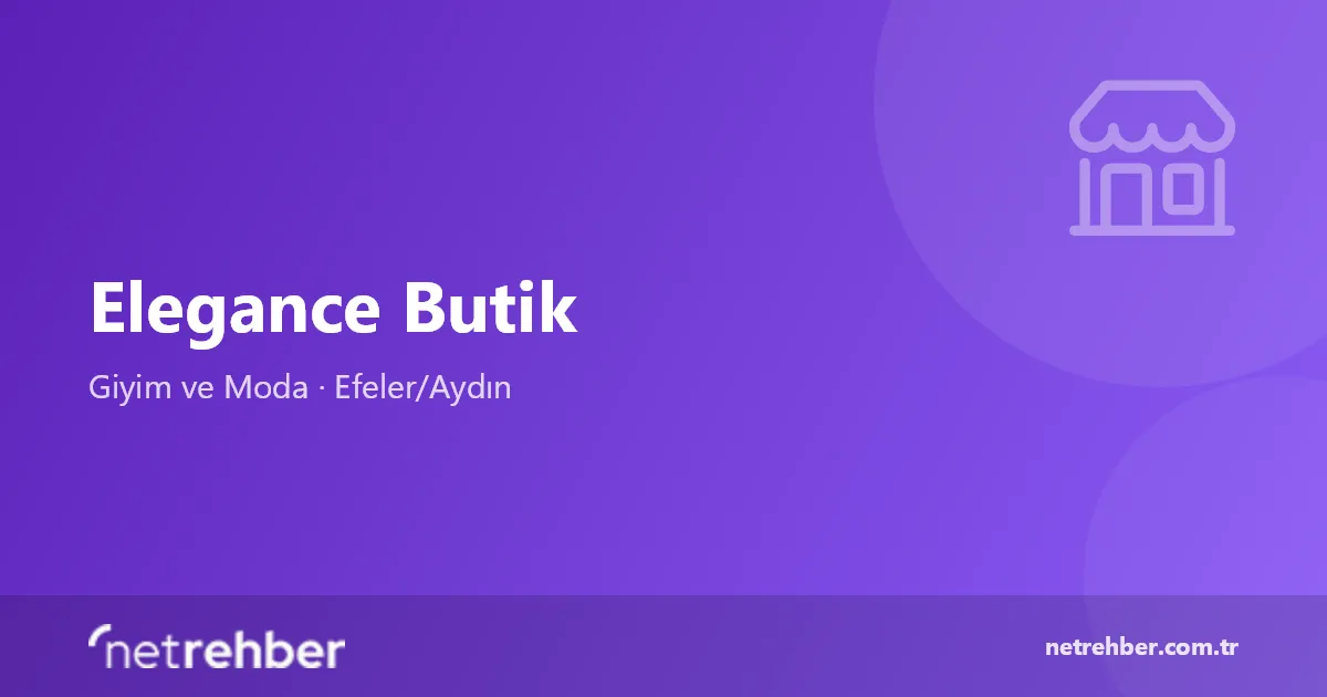 Elegance Butik kapak görseli