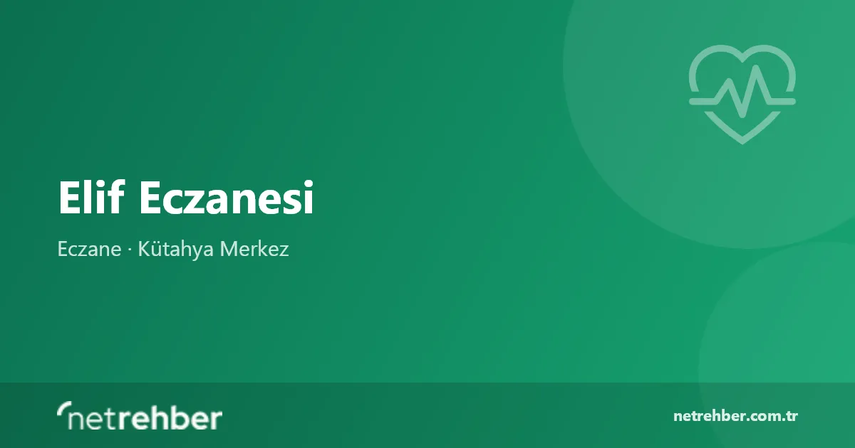Elif Eczanesi kapak görseli