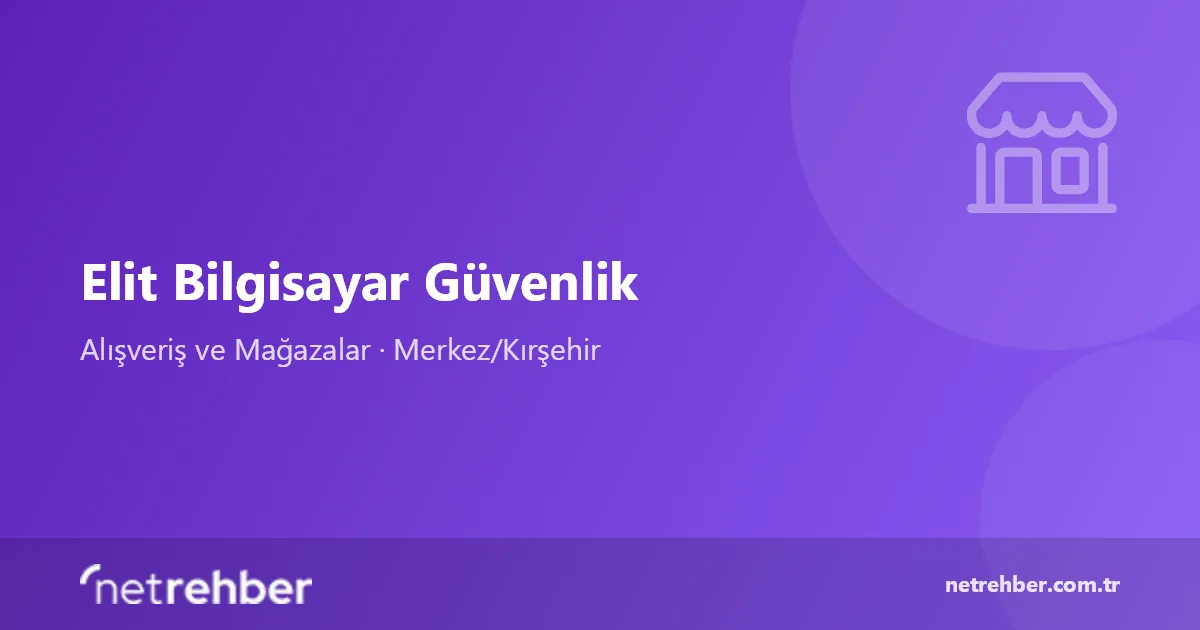 Elit Bilgisayar Güvenlik kapak görseli