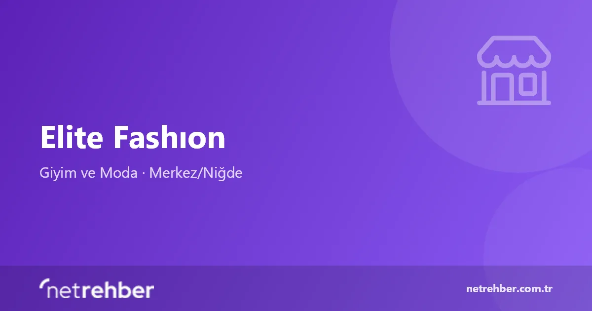Elite Fashıon kapak görseli
