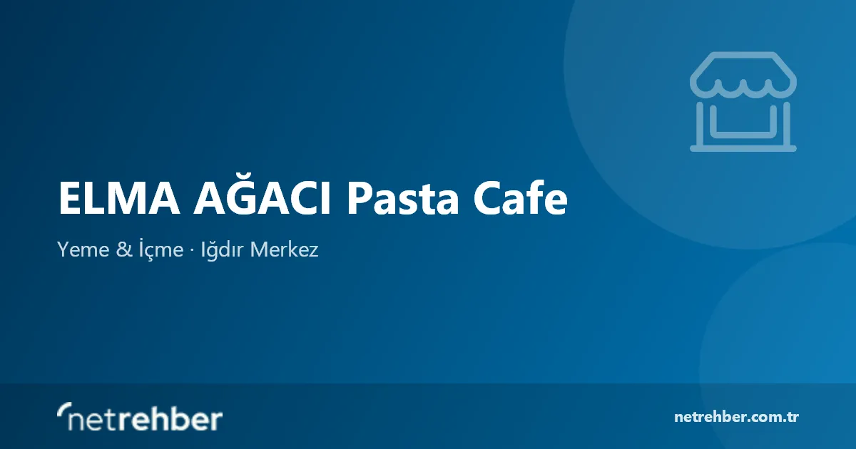 ELMA AĞACI Pasta Cafe kapak görseli