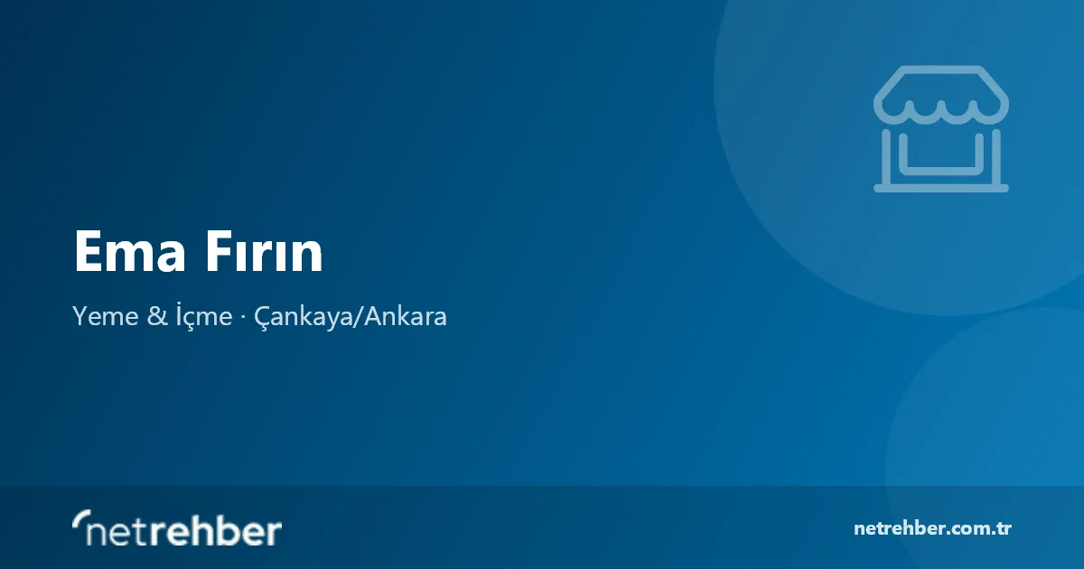 Ema Fırın kapak görseli