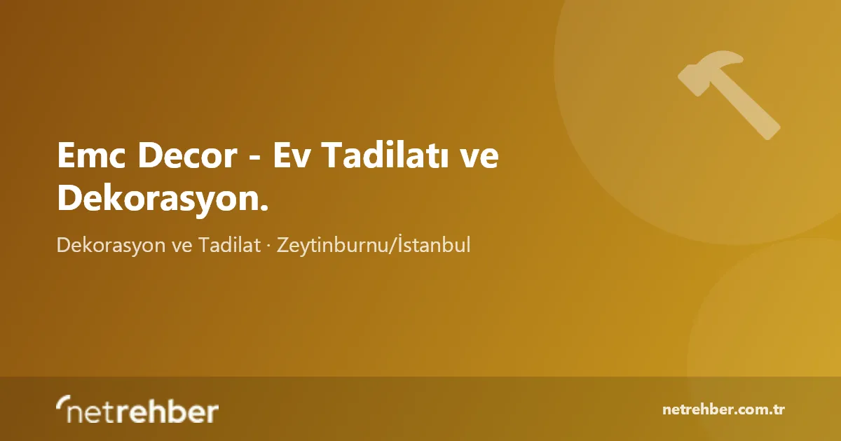 Emc Decor - Ev Tadilatı ve Dekorasyon. kapak görseli