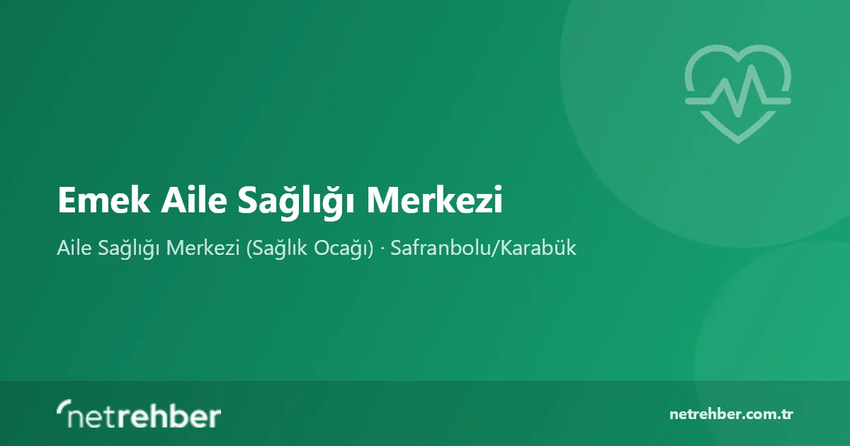 Emek Aile Sağlığı Merkezi kapak görseli