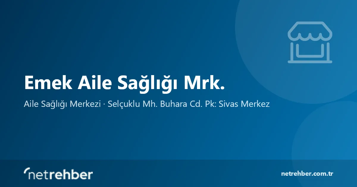 Emek Aile Sağlığı Mrk. kapak görseli