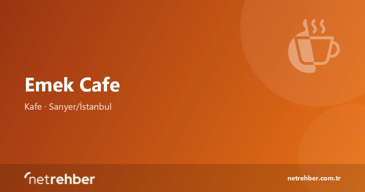 Emek Cafe kapak görseli