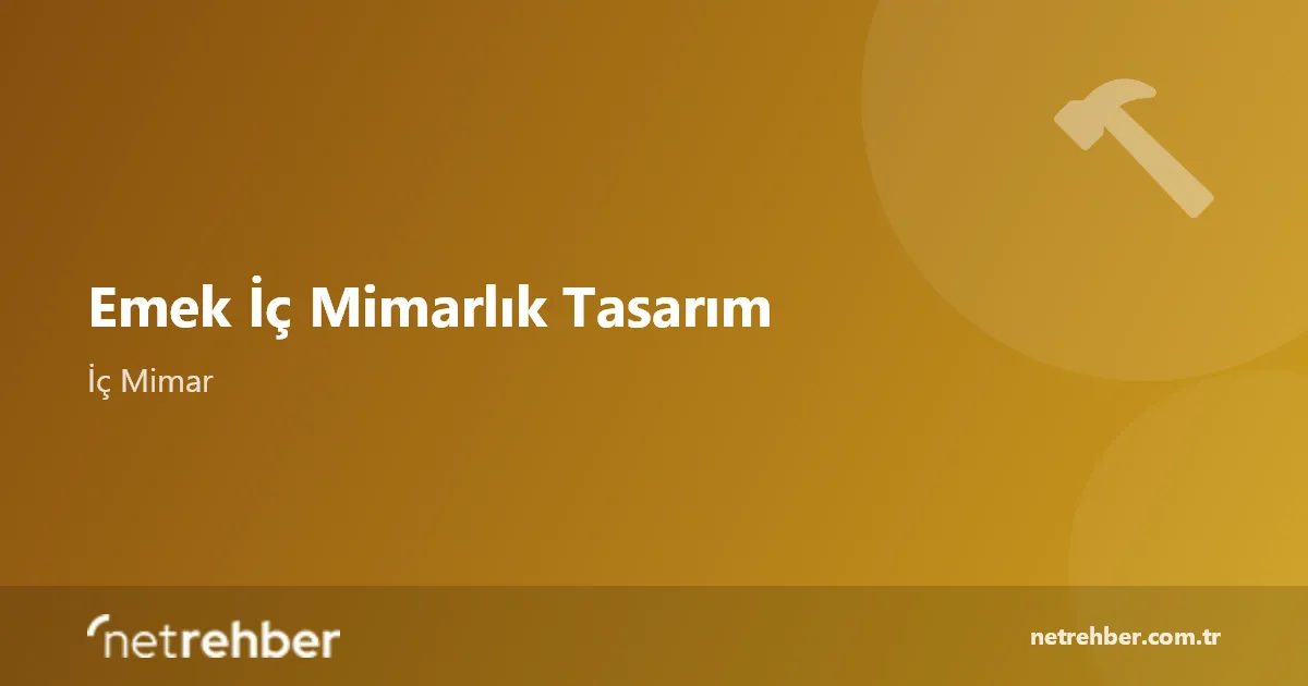 Emek İç Mimarlık Tasarım kapak görseli