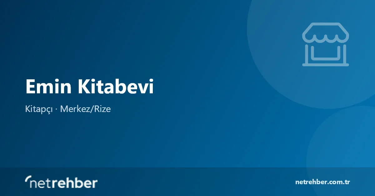 Emin Kitabevi kapak görseli