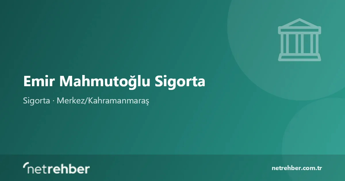 Emir Mahmutoğlu Sigorta kapak görseli