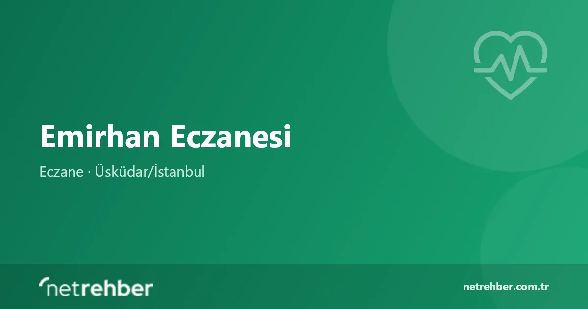 Emirhan Eczanesi kapak görseli