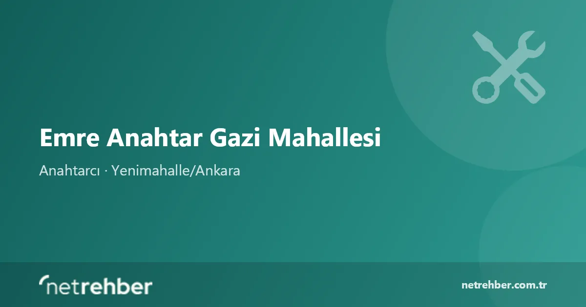 Emre Anahtar Gazi Mahallesi kapak görseli