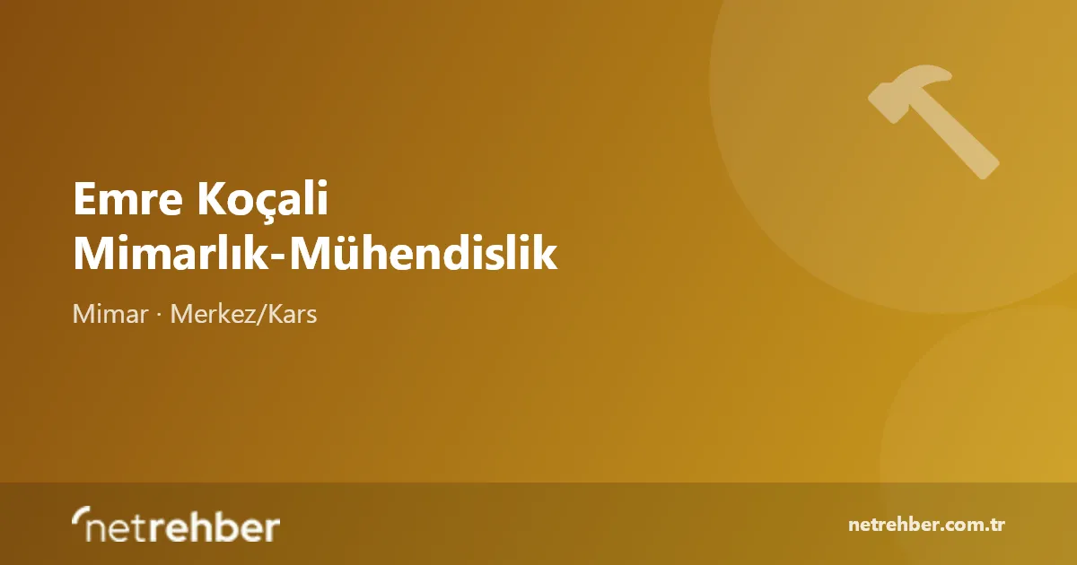 Emre Koçali Mimarlık-Mühendislik kapak görseli