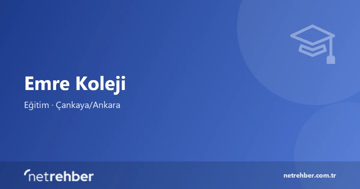 Emre Koleji kapak görseli