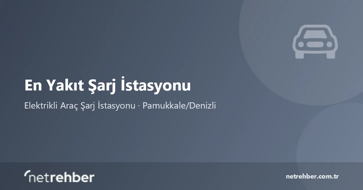 En Yakıt Şarj İstasyonu kapak görseli