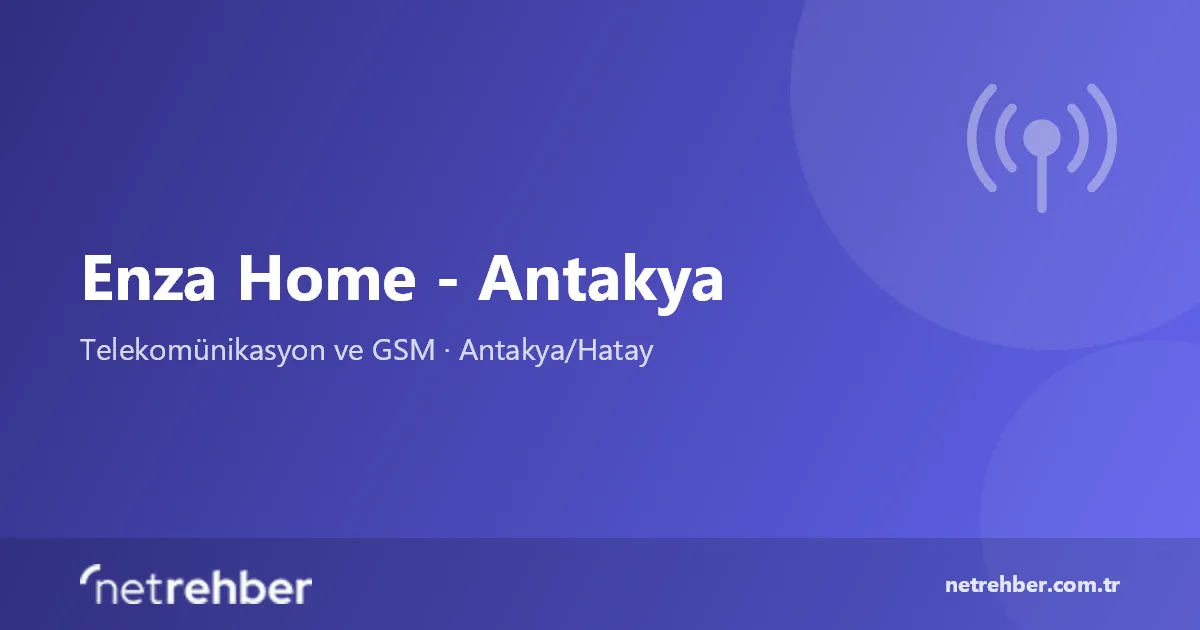 Enza Home - Antakya kapak görseli