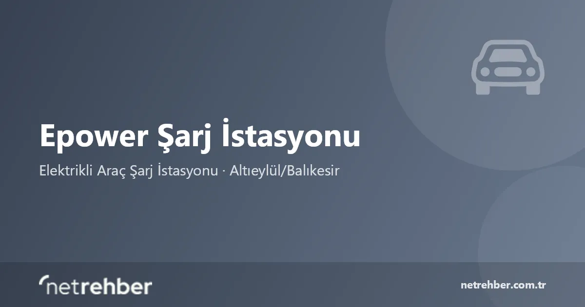 Epower Şarj İstasyonu kapak görseli