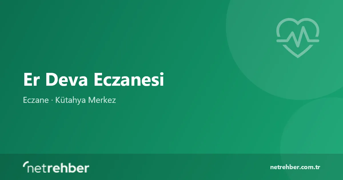 Er Deva Eczanesi kapak görseli