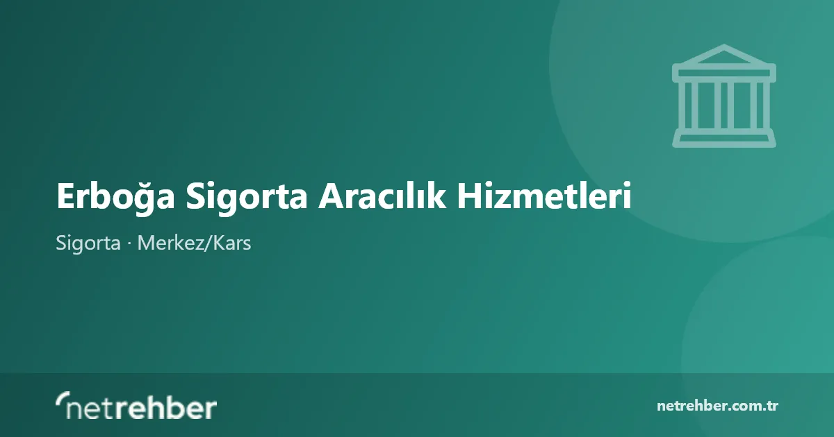 Erboğa Sigorta Aracılık Hizmetleri kapak görseli
