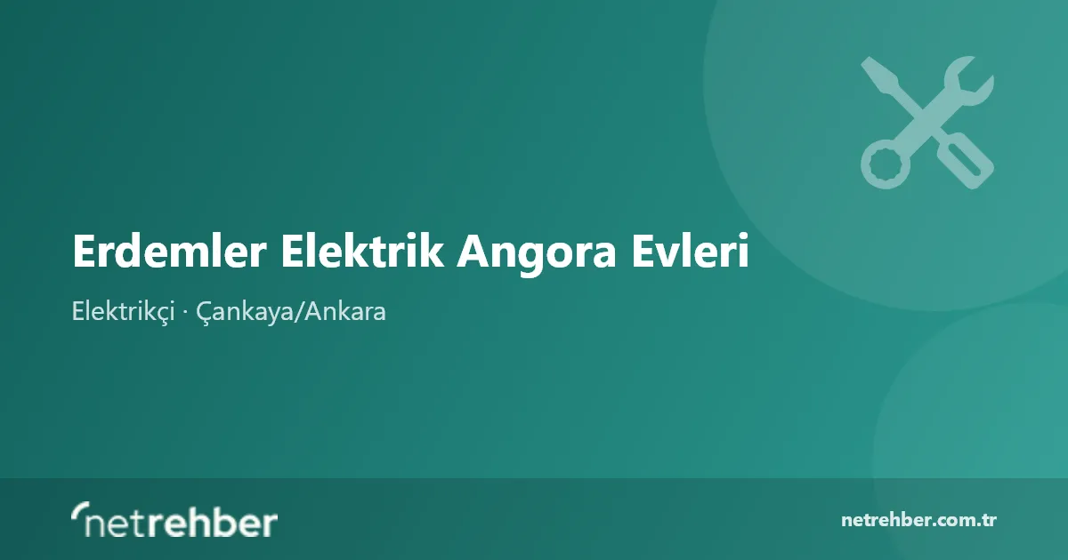 Erdemler Elektrik Angora Evleri kapak görseli
