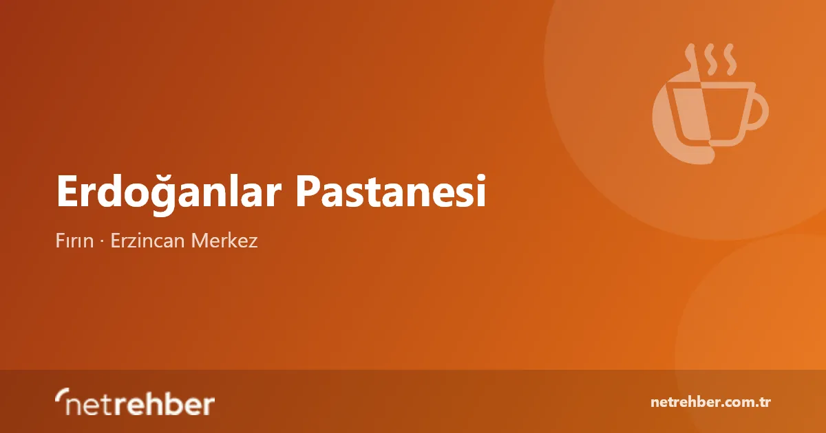 Erdoğanlar Pastanesi kapak görseli