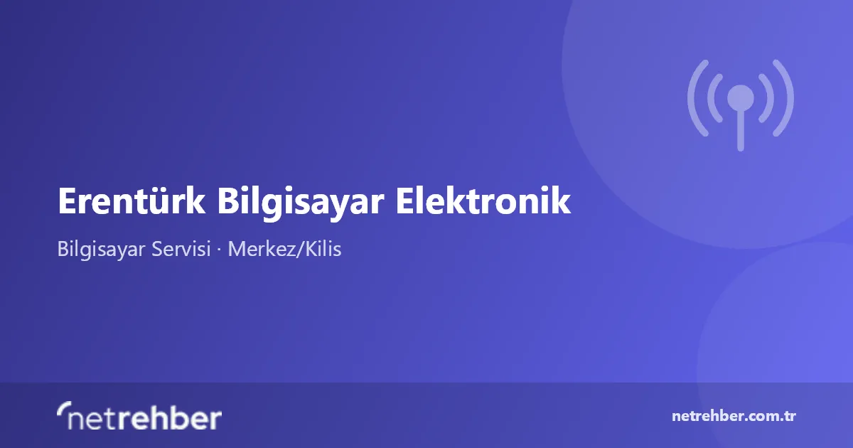 Erentürk Bilgisayar Elektronik kapak görseli