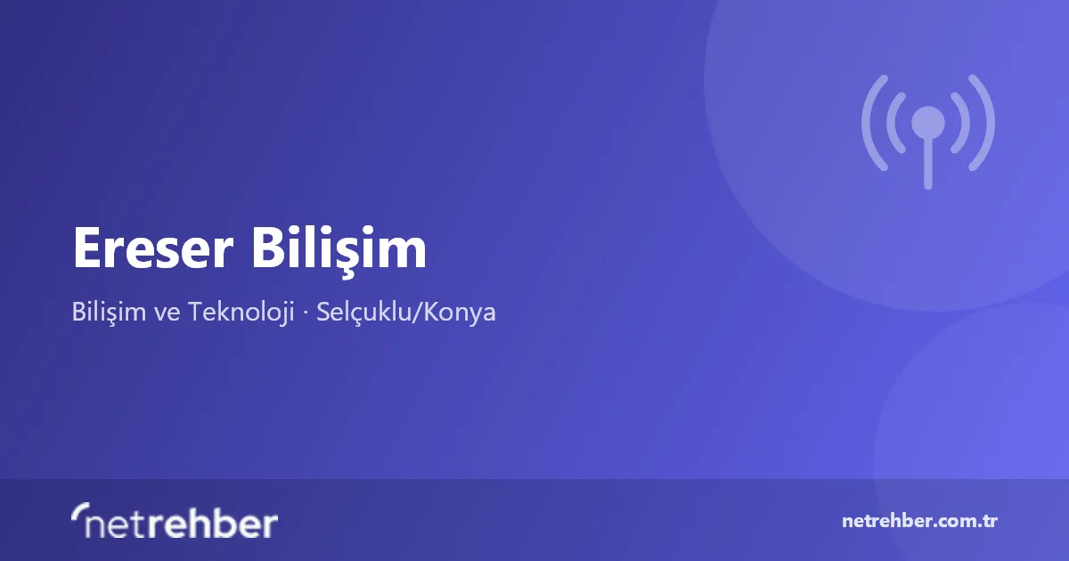 Ereser Bilişim kapak görseli