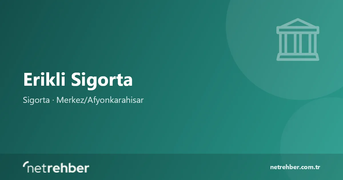 Erikli Sigorta kapak görseli
