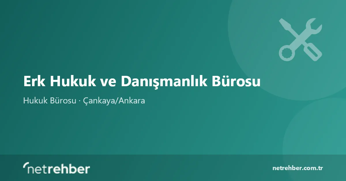 Erk Hukuk ve Danışmanlık Bürosu kapak görseli