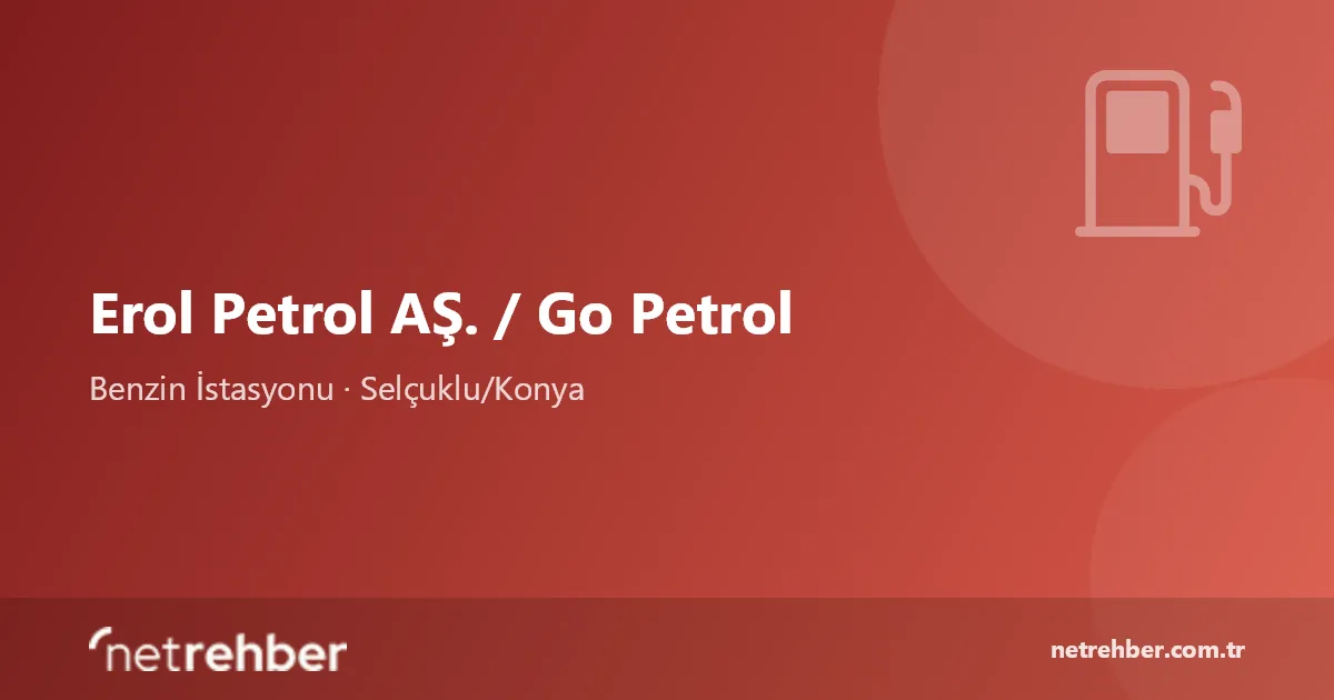 Erol Petrol AŞ. / Go Petrol kapak görseli