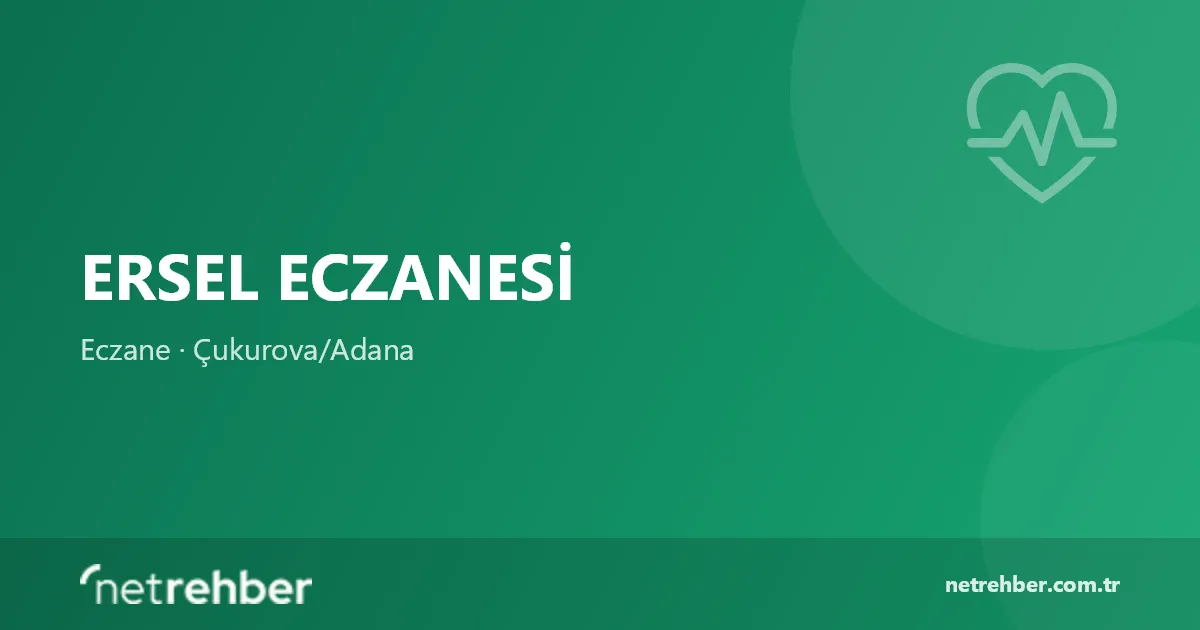 Ersel Eczanesi kapak görseli