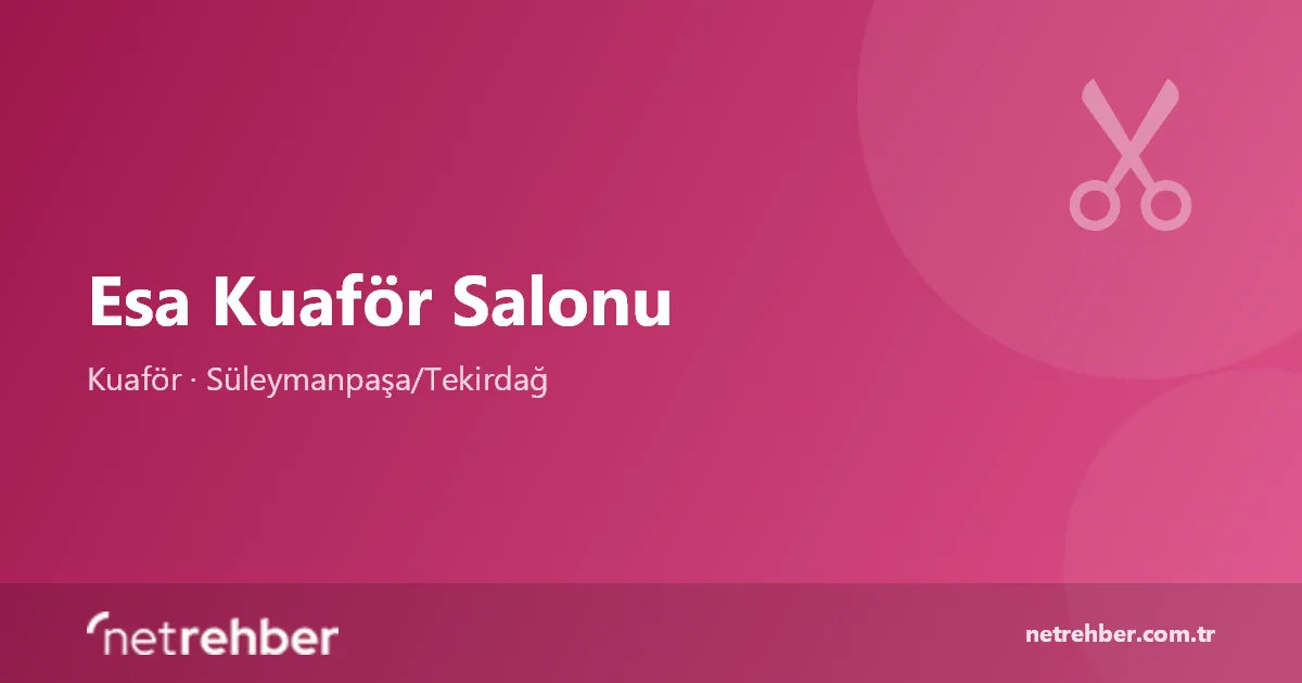 Esa Kuaför Salonu kapak görseli
