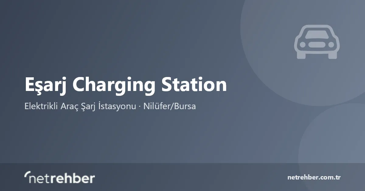 Eşarj Charging Station kapak görseli