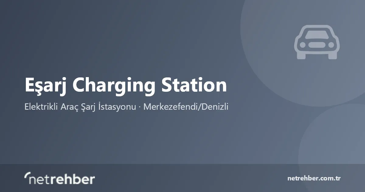 Eşarj Charging Station kapak görseli