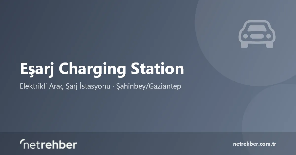 Eşarj Charging Station kapak görseli