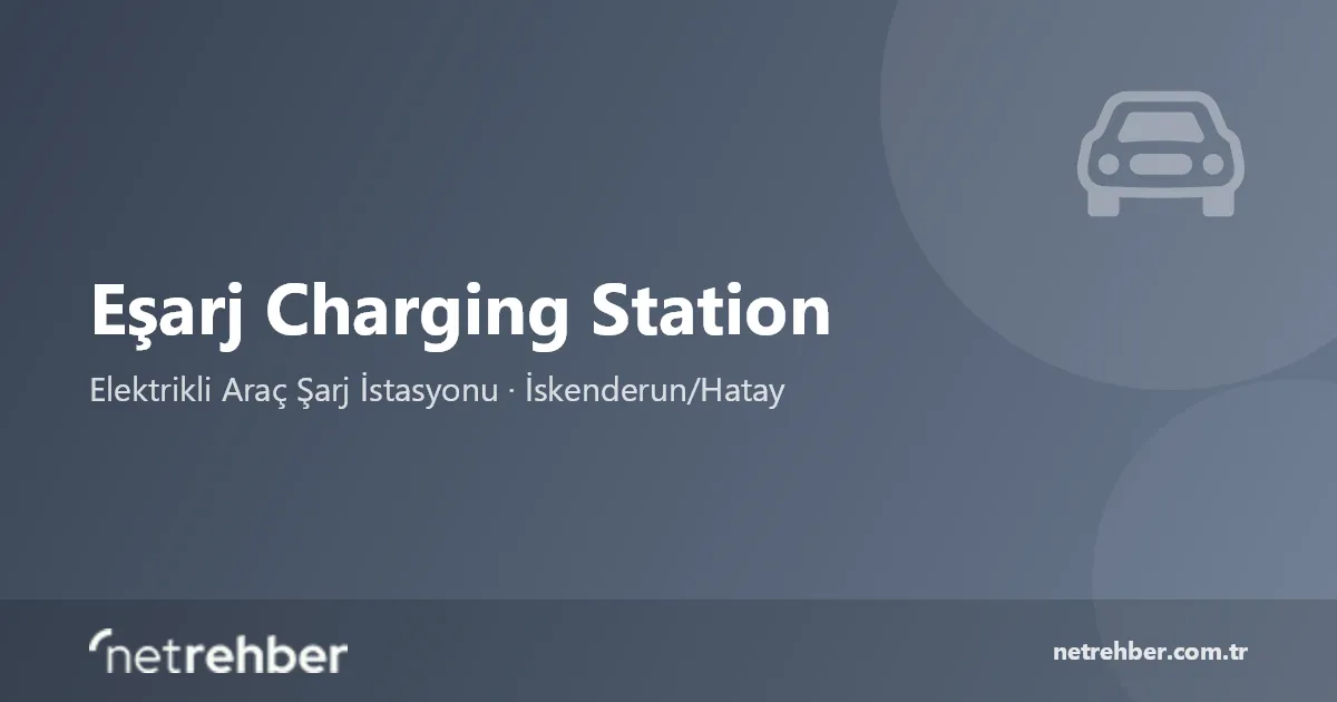 Eşarj Charging Station kapak görseli