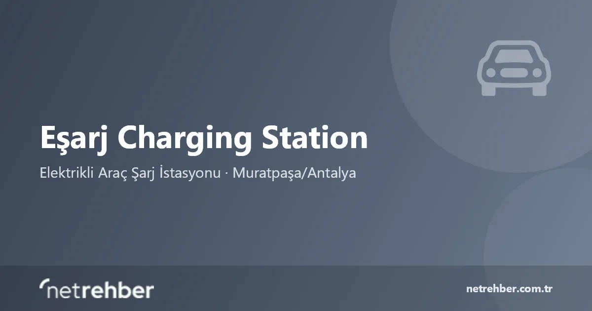 Eşarj Charging Station kapak görseli
