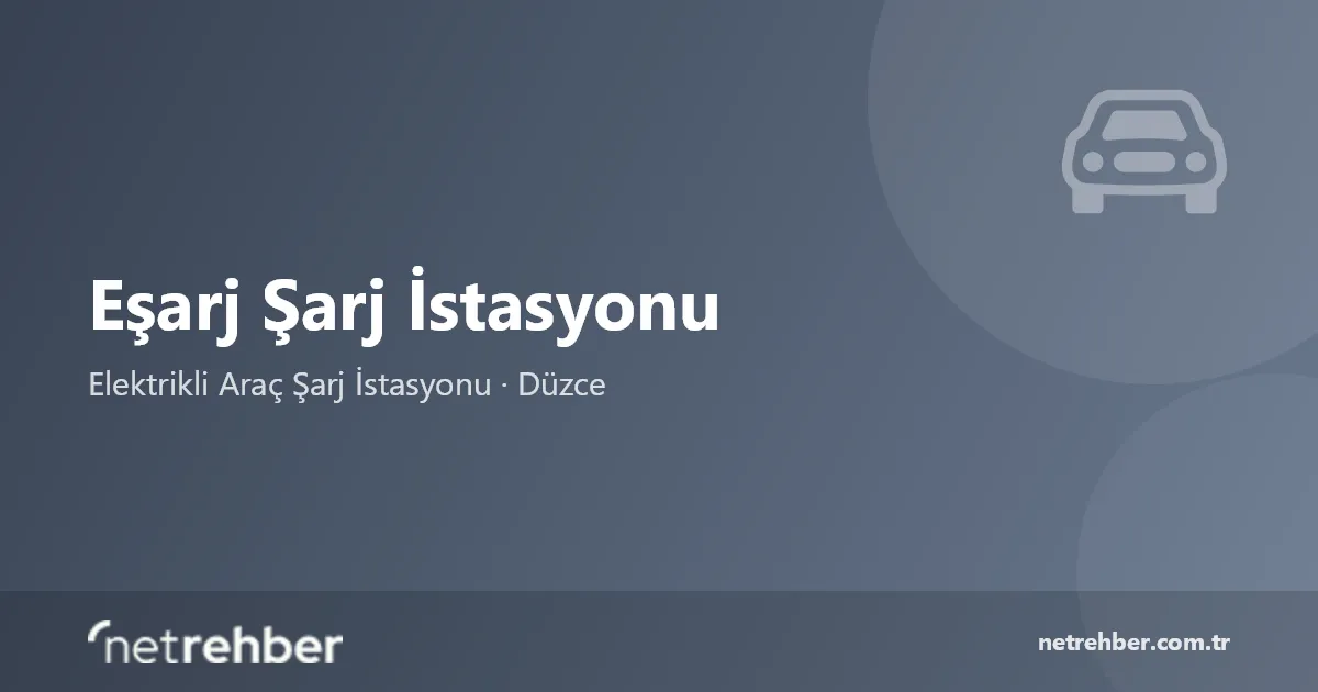 Eşarj Şarj İstasyonu kapak görseli