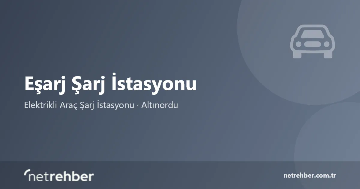 Eşarj Şarj İstasyonu kapak görseli