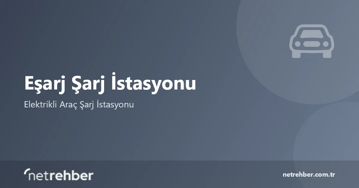 Eşarj Şarj İstasyonu kapak görseli