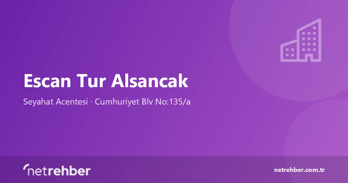 Escan Tur Alsancak kapak görseli