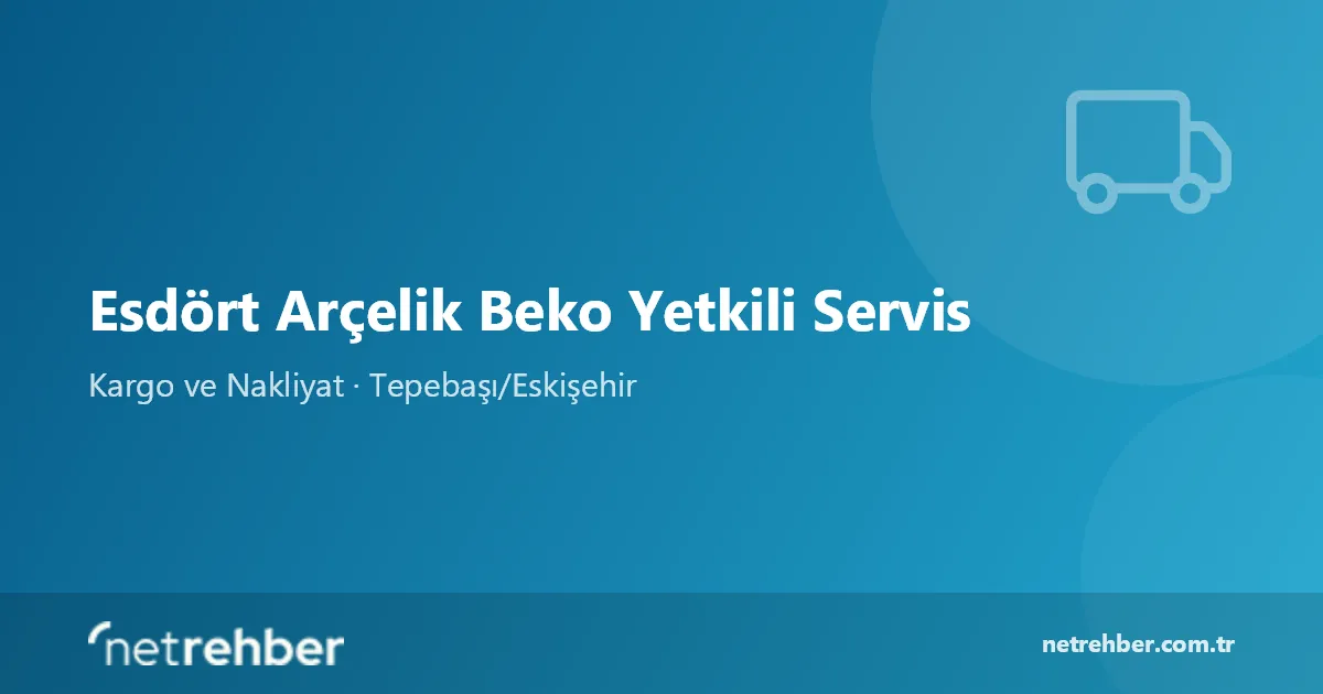 Esdört Arçelik Beko Yetkili Servis kapak görseli