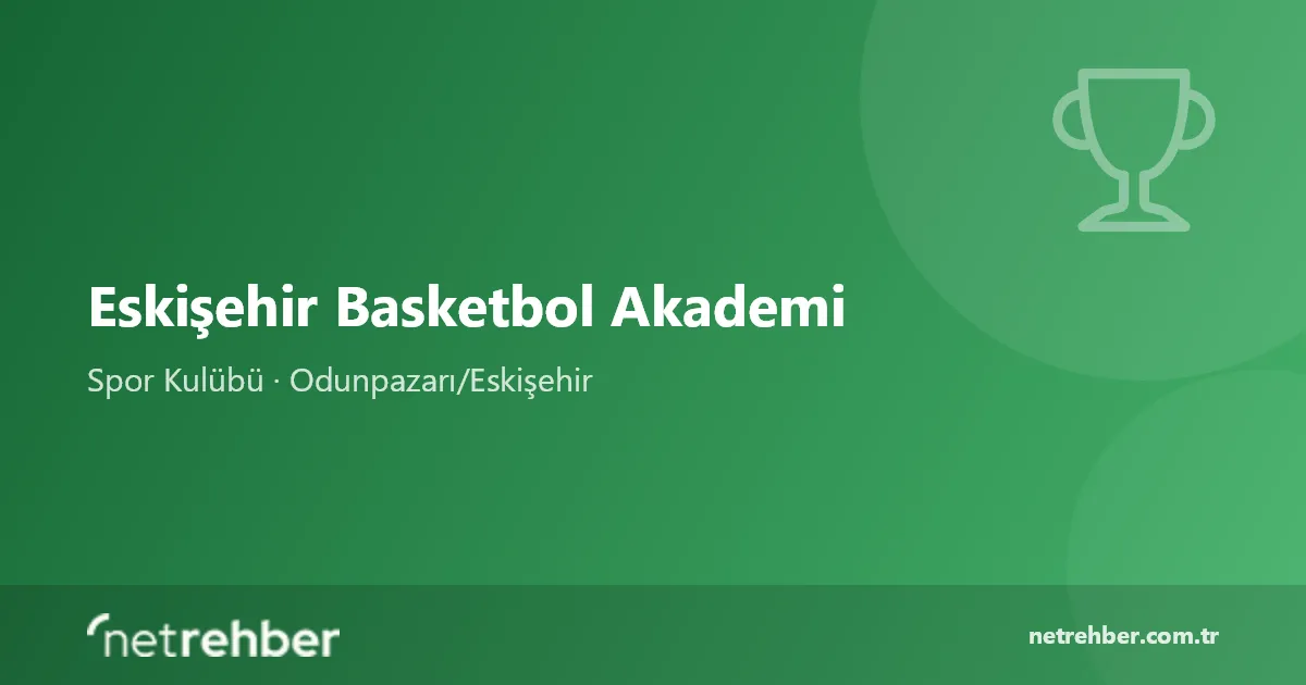 Eskişehir Basketbol Akademi kapak görseli
