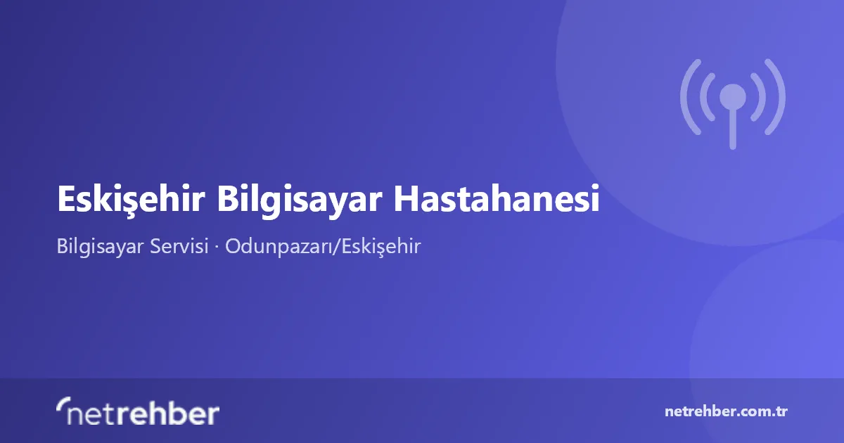 Eskişehir Bilgisayar Hastahanesi kapak görseli