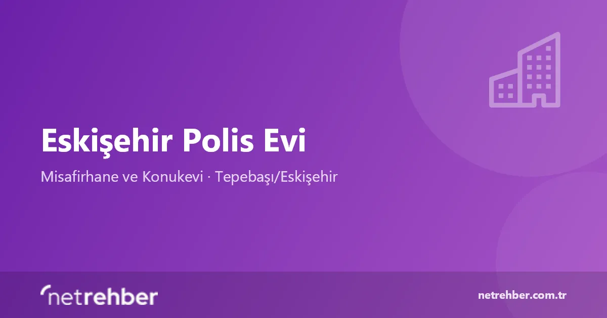 Eskişehir Polis Evi kapak görseli