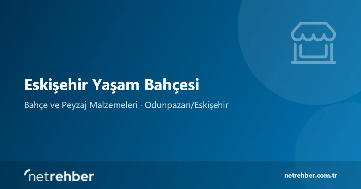 Eskişehir Yaşam Bahçesi kapak görseli